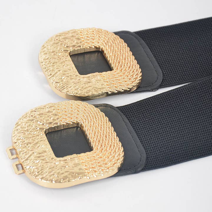 3AM BY H&D ACCESSORIES - Wholesale Belt - Women's - Double Buckle Elastic Belt