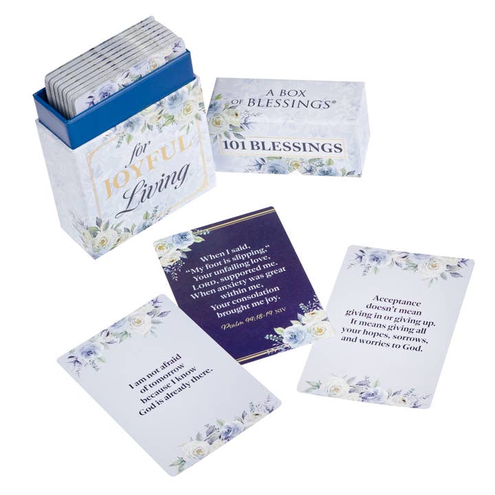 Christian Art Gifts - Wholesale Religious Card - Box of Blessings for Joyful Living