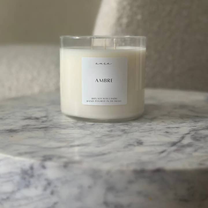 Aura - Wholesale Jar/Filled Candle - ambre candle0
