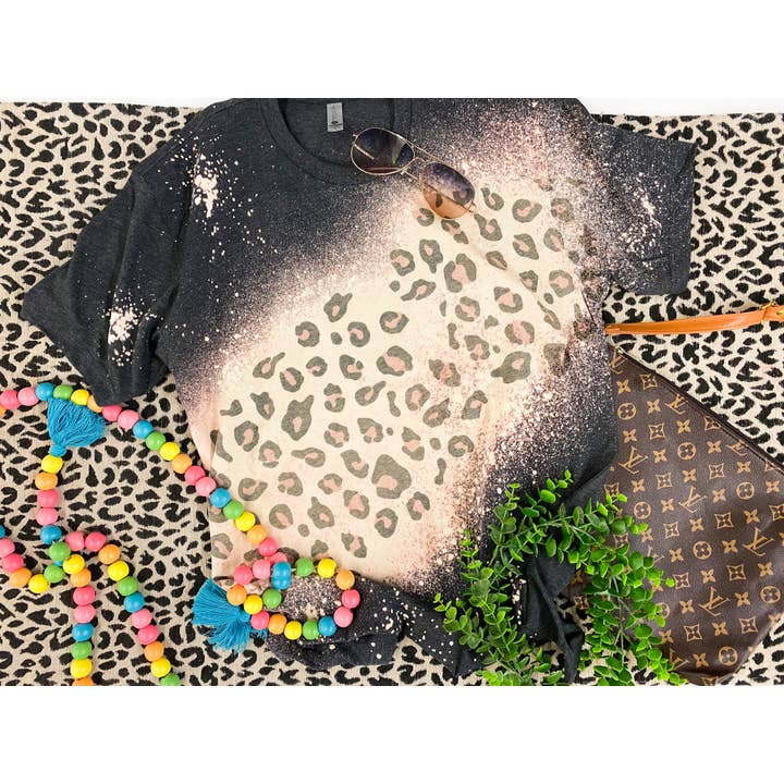 Across in leopard tee for wholesale by RR Tees Wholesale