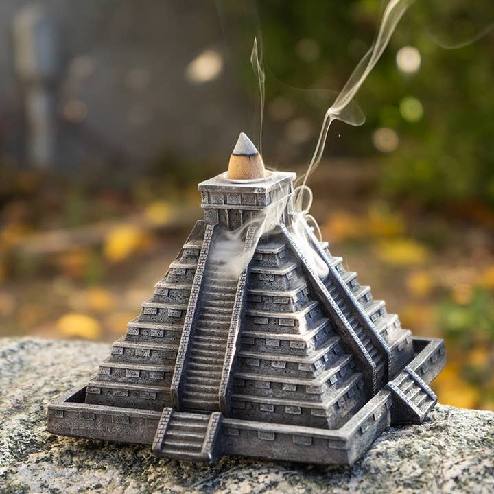 Pacific Trading - Wholesale Incense Holder - 15739 Aztec Pyramid Backflow Incense Burner
