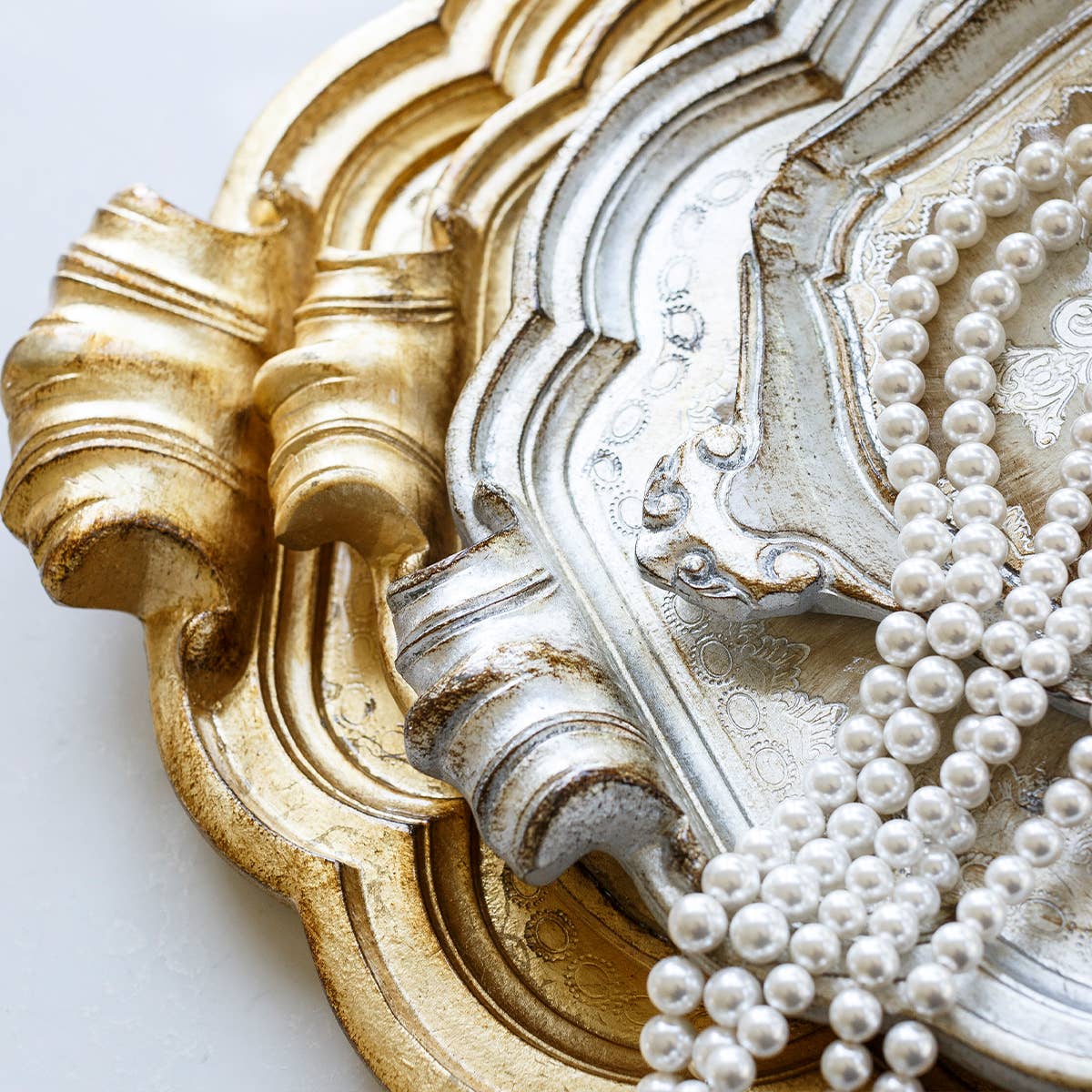 Arte Italica & Crown Linen Designs – wholesale Decorative tray – Antique Florentino Wooden Tray10