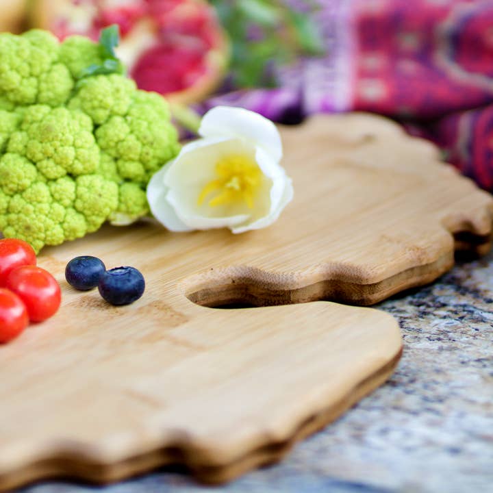 Totally Bamboo - Wholesale Cutting Board - Michigan State-Shaped Bamboo Serving & Cutting Board