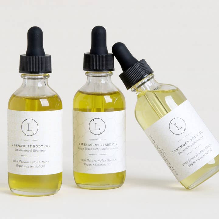 Naturlig kropsolie med æteriske olier - genoplivende kropsolie for engroshandel hos Lizush Creations