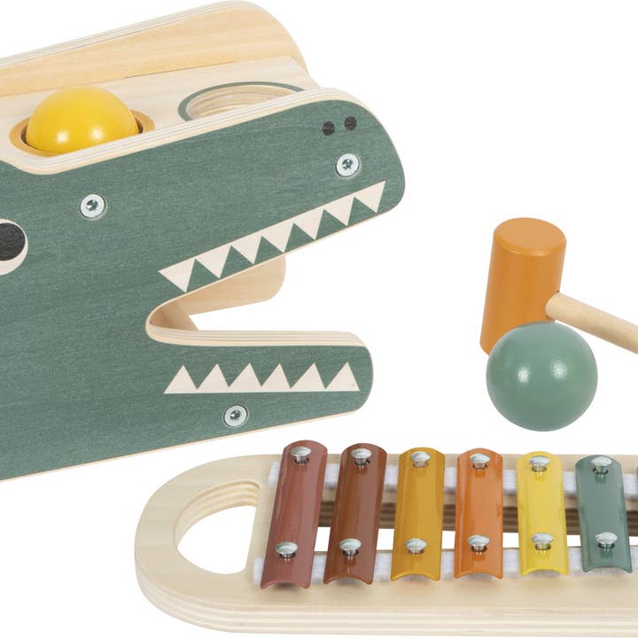 Knocking game with xylophone “Safari” | motor skills toy | wood for wholesale by small foot