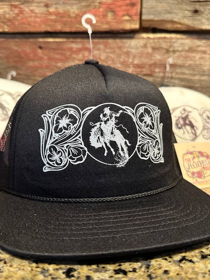 Ranch Bronc Trucker Cap Cowgirl Rodeo Western Cowboy for engroshandel hos The Rodeo Rose