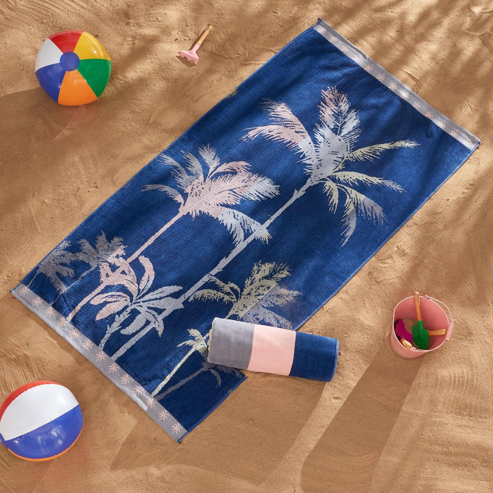 BH Collective - Wholesale Beach Towel - Beach Towels - 100% Cotton Jacquard, 2pk  - Playa Collection36