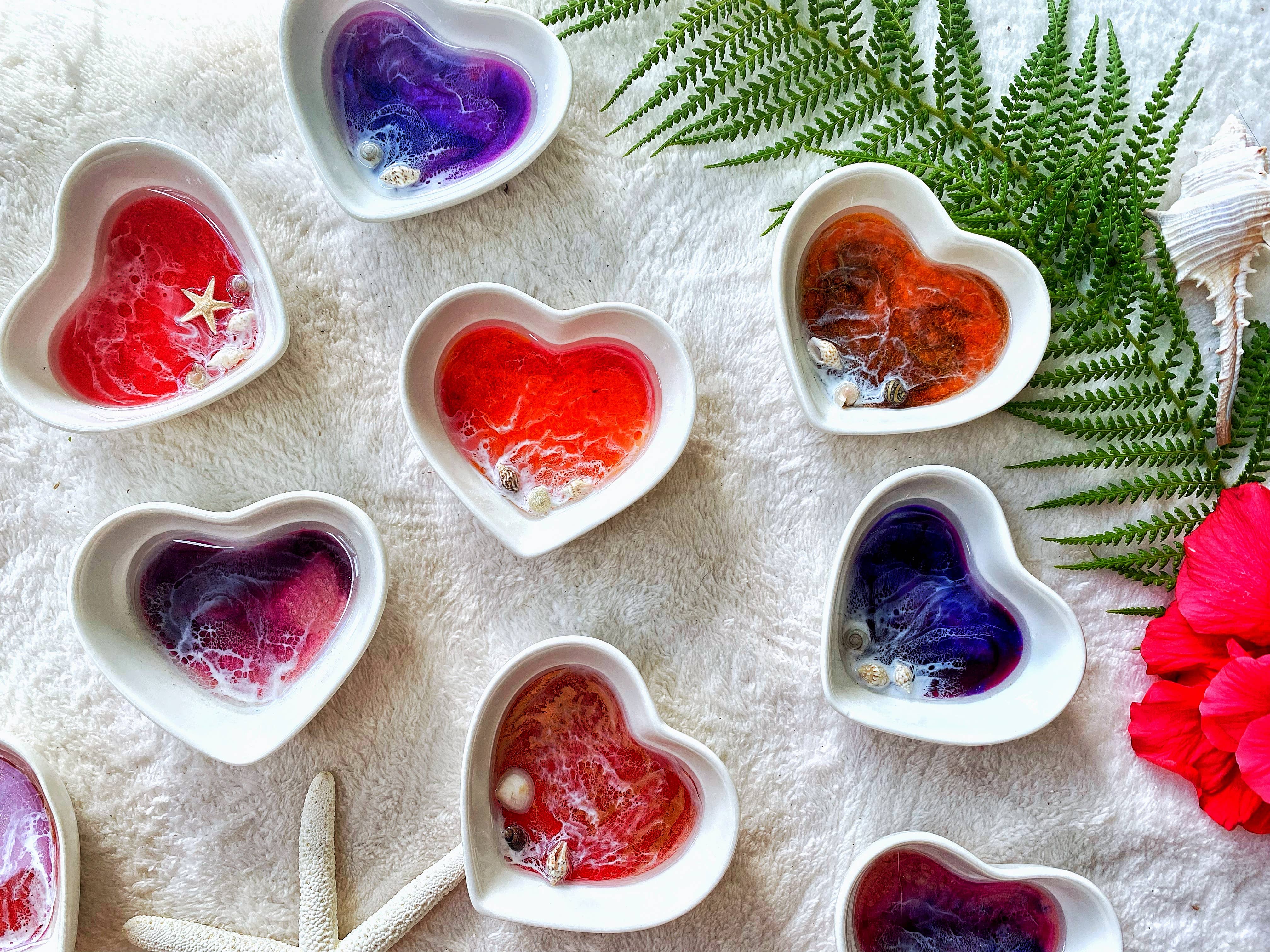 TBM Creations LLC – Großhandel Schmuckschalen – Hergestellt in Hawaii Ocean Schmuckschale, hergestellt auf Maui | Resin Heart5