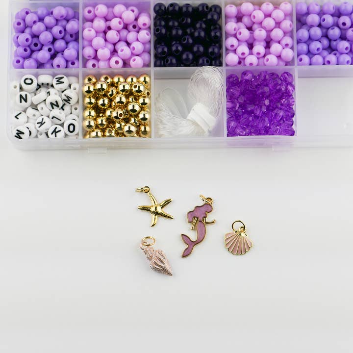 Stacked Sweetly - Wholesale DIY Jewelry - Kids - Mermaid At Heart DIY Stretchy Bracelet Craft Kit7