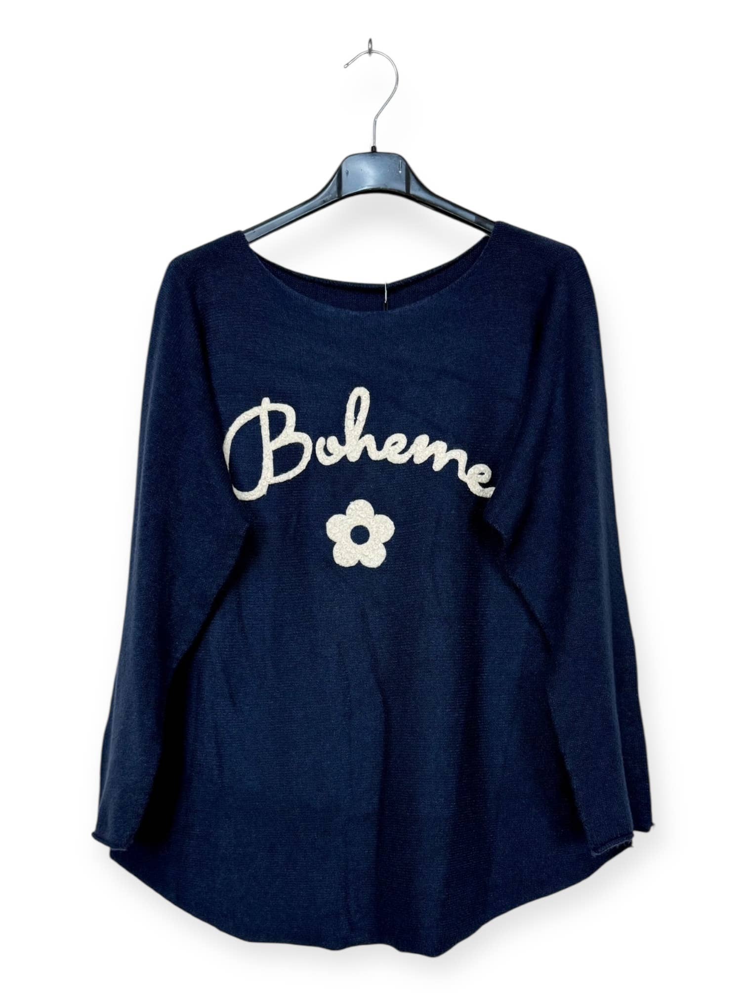 Lucky Nana - Wholesale Knit Sweater - Women's - AH 3165 - V-Neck Sweater with Bohemian Flocking27