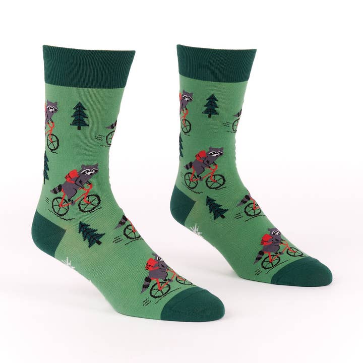 Live Fast, Eat Trash Crew Socks for wholesale by Sock it To Me