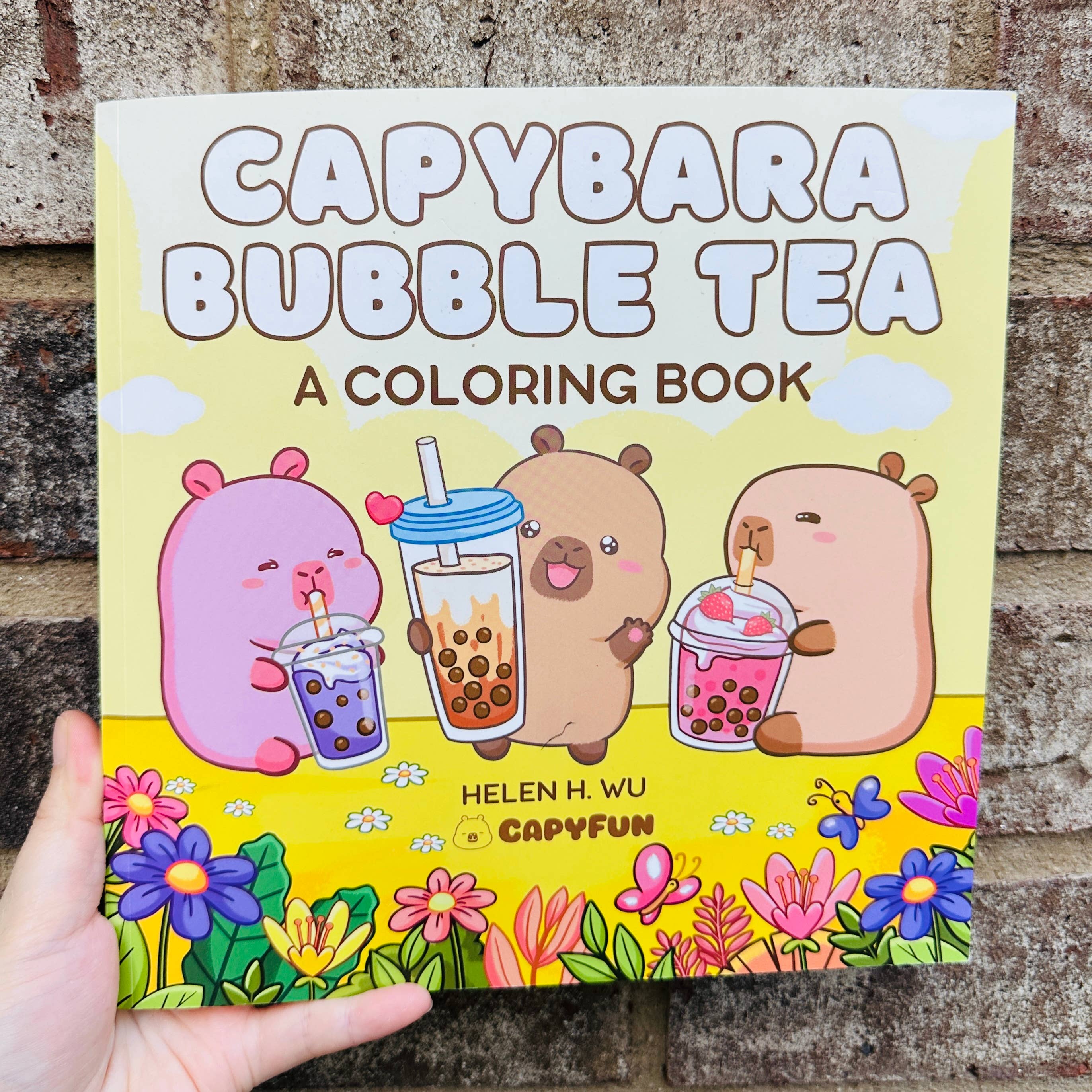 CapyFun - Wholesale Coloring & Activity Book - Adult - Signed Edition CAPYBARA BUBBLE TEA coloring book9