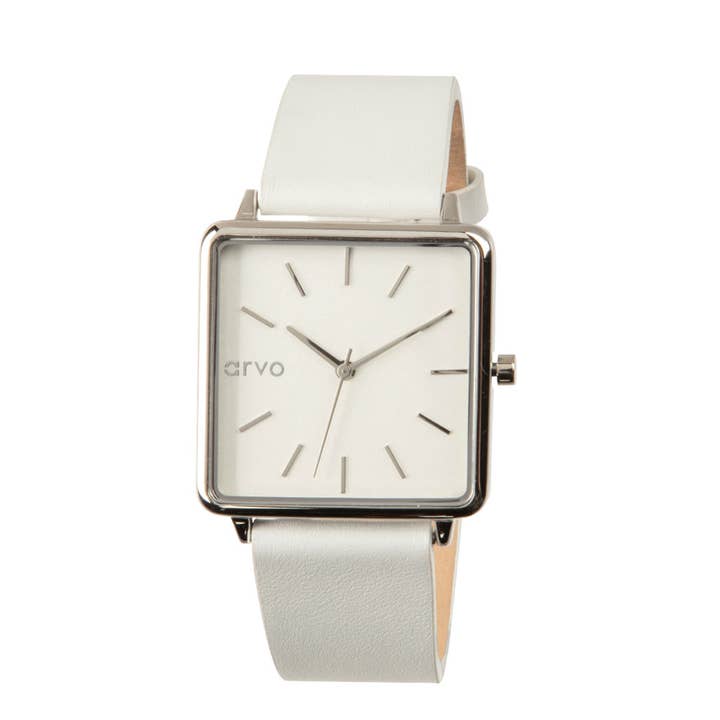 Arvo – wholesale Armbandsur - Dam – Arvo tid fyrkantig klocka Silver gåva Set