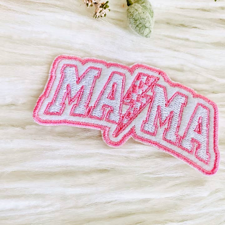 T & A Designs LLC - Wholesale Patch - Mama embroidered hat patch