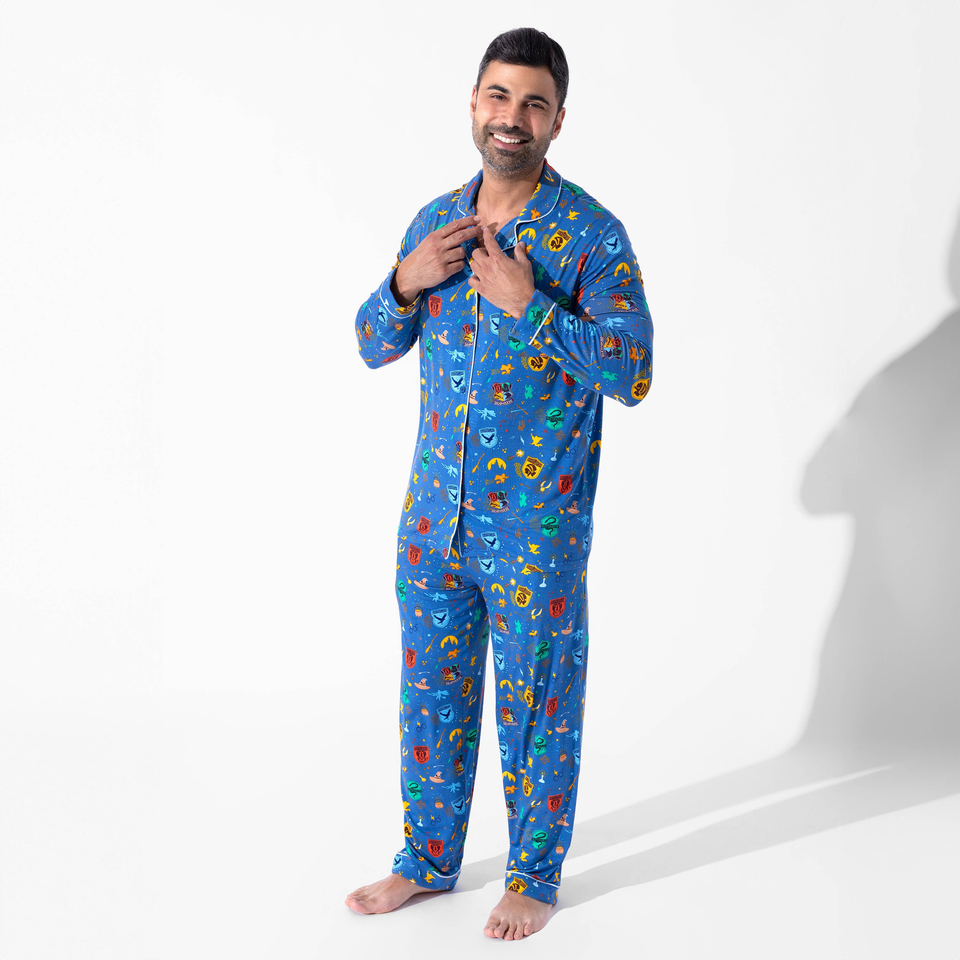 Bellabu Bear - Wholesale Sleepwear Set - Men's - Harry Potter House Pride Bamboo Men's Pajama Set6