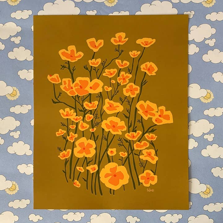 MBMB - Wholesale Art Print - Poppies-11 X 14 Print