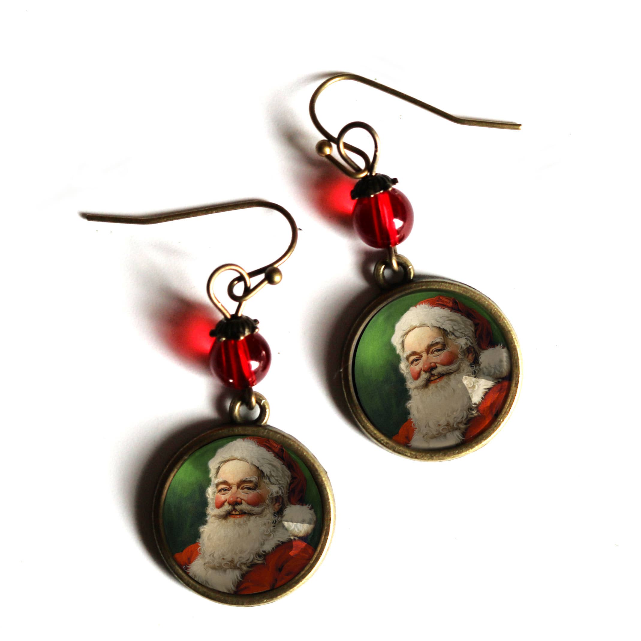 The Divine Iguana - Wholesale Dangle Earrings - Victorian Santa Claus Christmas Earrings2