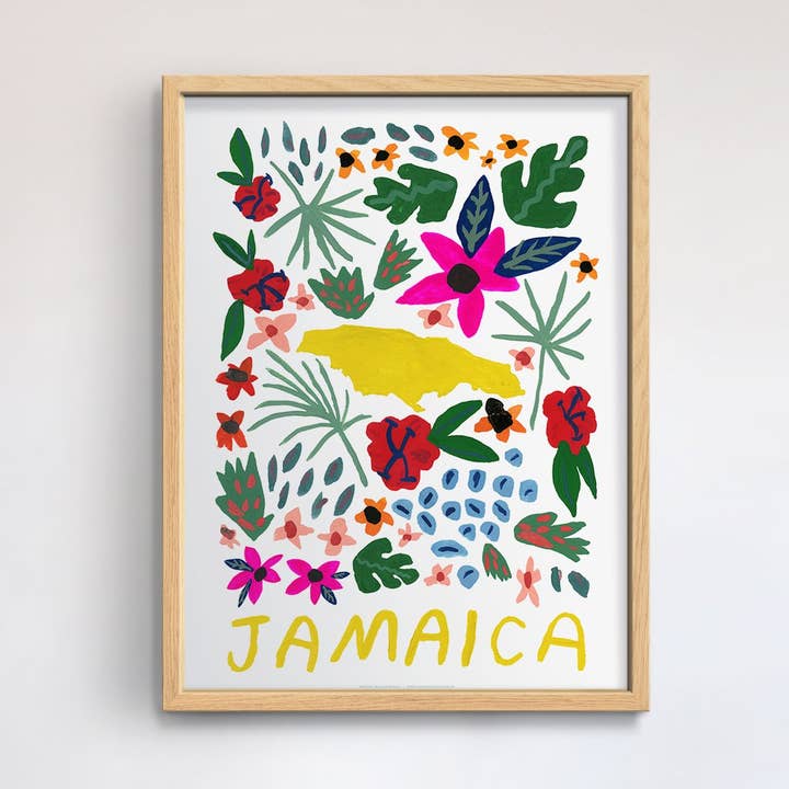 Jamaica Gouache Print for engroshandel hos 50 States of Beauty