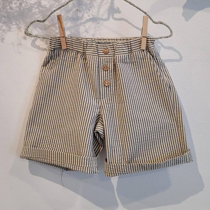 BERMUDA STRIPES GRAY/RAW for wholesale by Mia y Lia