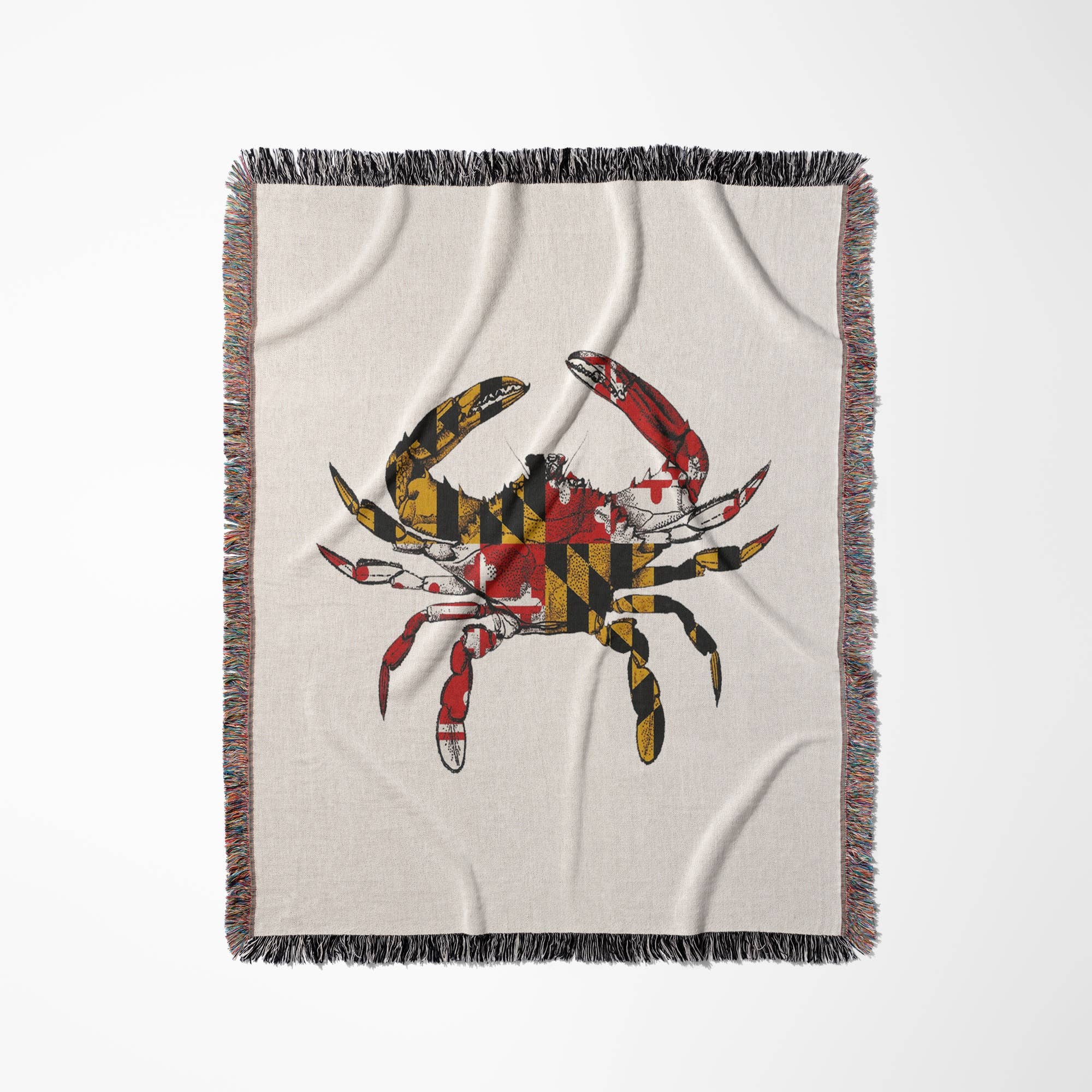 3dRose - Wholesale Throw Blanket - 3dRose, Maryland Crab Flag., Blanket0