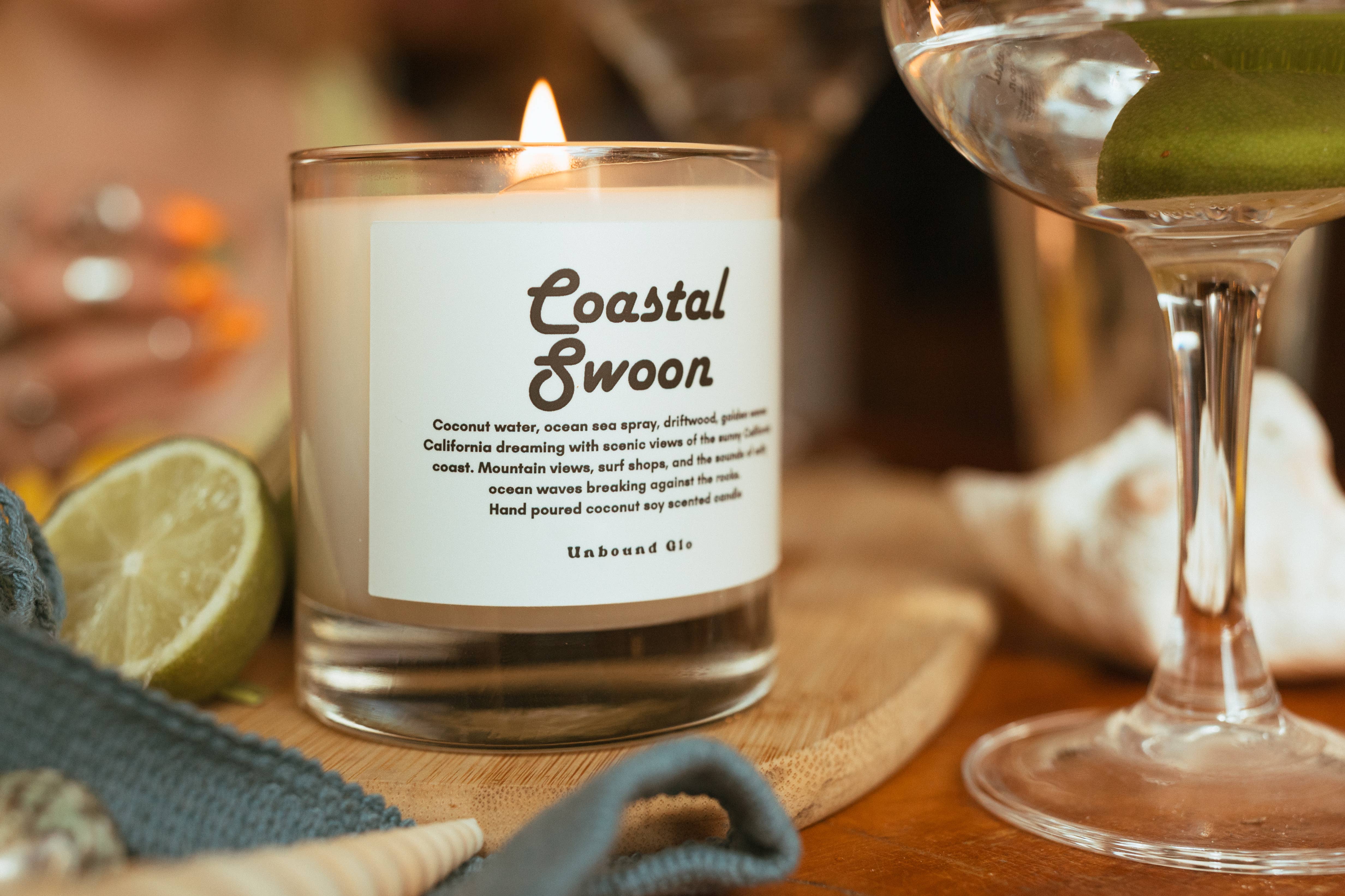 Unbound Glo - Wholesale Jar/filled candle - Coastal Swoon2