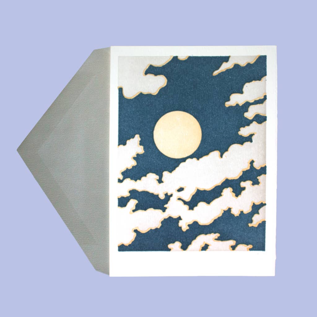 Saturn Press - Wholesale Everyday Greeting Card - Partly Cloudy1