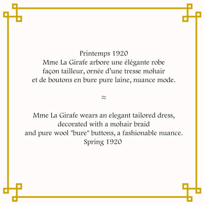 Lets Match and Co - Wholesale Matches - 61. MC Au Bon Chic Parisien  1920 Madame Girafe Match Case2