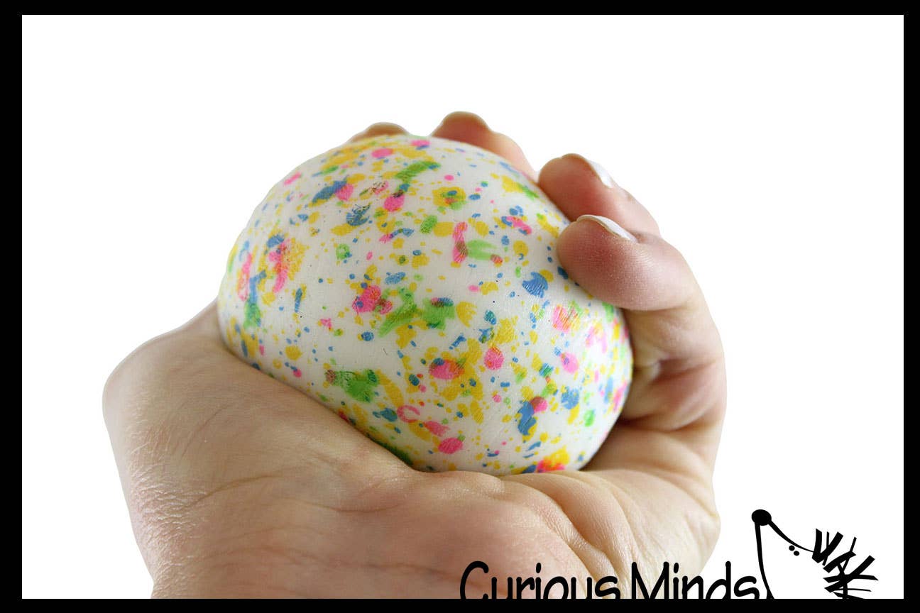 Curious Minds Toys - Wholesale Stress Relief Ball/Dough - 1 Jaw Breaker Stress Ball - Candy Durable Soft Bouncy Ball1