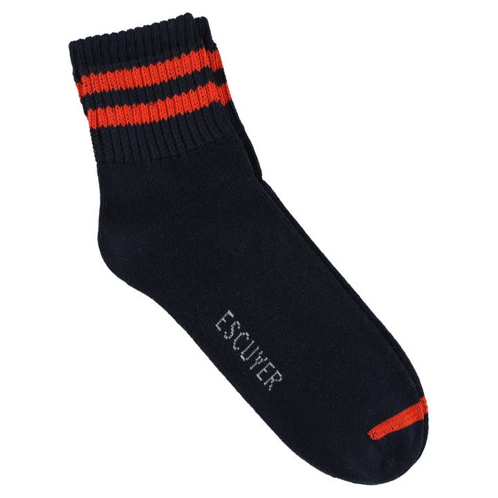 Men Ankle Socks - Blue / Orange for wholesale by ESCUYER