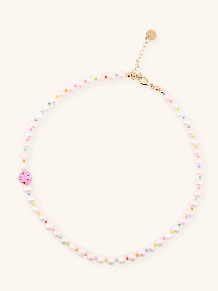 Happy Pearl Necklace for wholesale by Lalinde Design