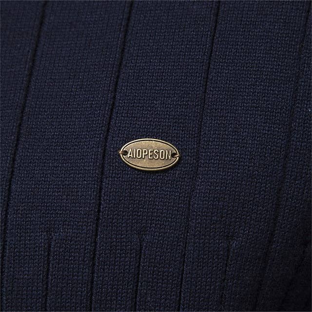 Ecovear - Wholesale Knitted jumper – Men′s - Cotton Pullover Sweater With Quarter Zip Neckline5