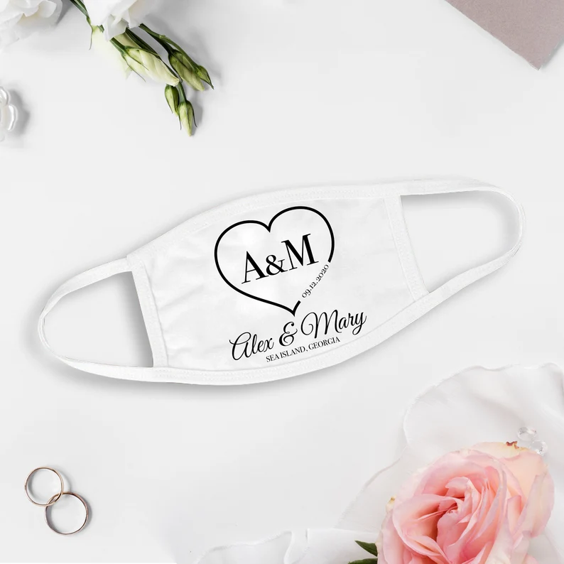 GiftsbyPR – Großhandel Partygeschenk – Benutzerdefinierte Herz Hochzeit Gesichtsmasken, Hochzeit Gesichtsmaske Gefälligkeiten0