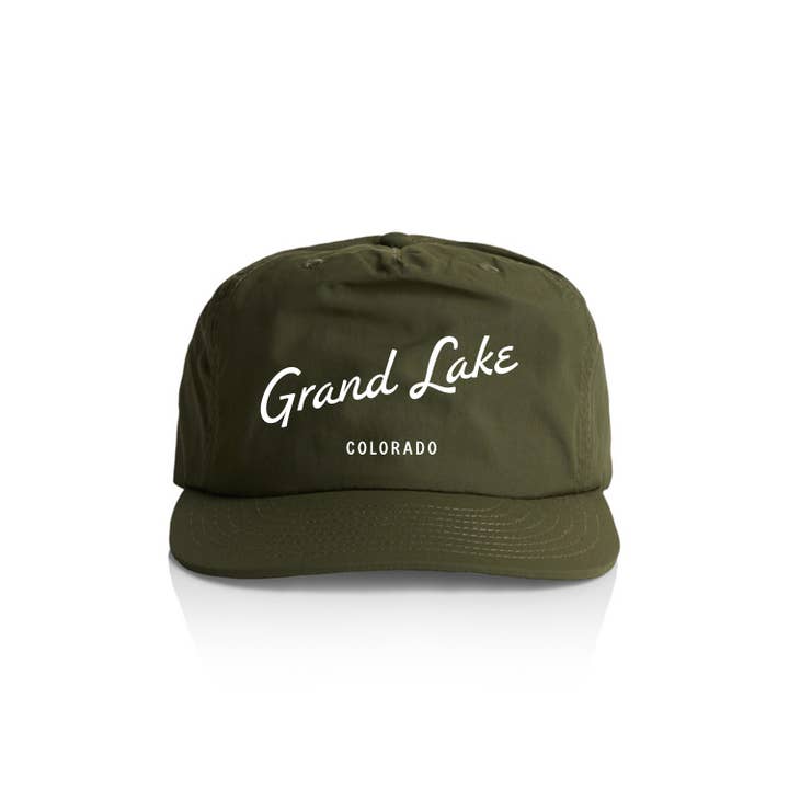 Endless August Supply Co. - Wholesale Flat Brim Cap - Unisex - Custom Script City Nylon Hat | Customizable Hat | Name Drop