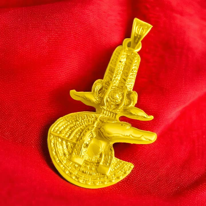 God Sobek Of Fertility Gold Pendant for wholesale by ALADDIN'S LAMP JEWELRY