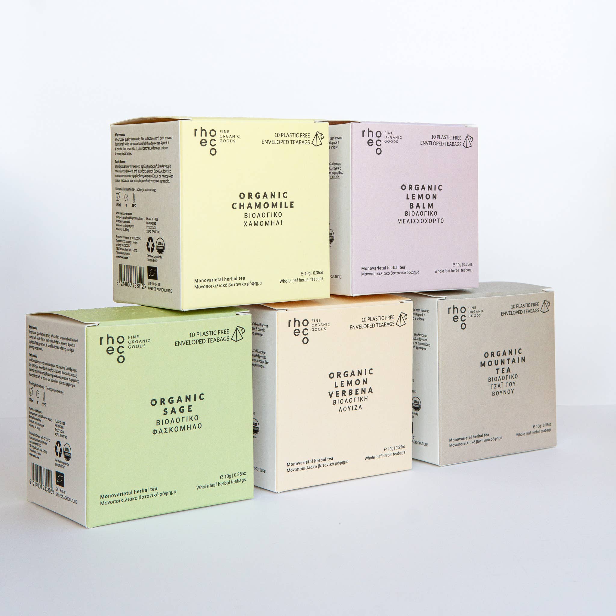 rhoeco - fine organic goods - Wholesale Tea Bags - Monovarietal Herbal Teas [Bio] - Compostable Pyramid Teabags11