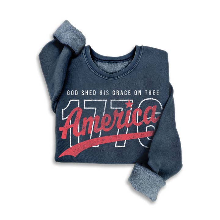 HRTandLUV - Wholesale Sweatshirt - Women's - GOD SHEED HIS GRACE ON THEE MINERAL SWEATSHIRTS0