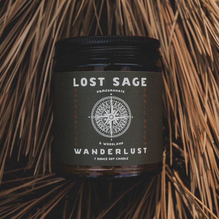 Lost Sage - Wholesale Jar/Filled Candle - Wanderlust Soy Candle0