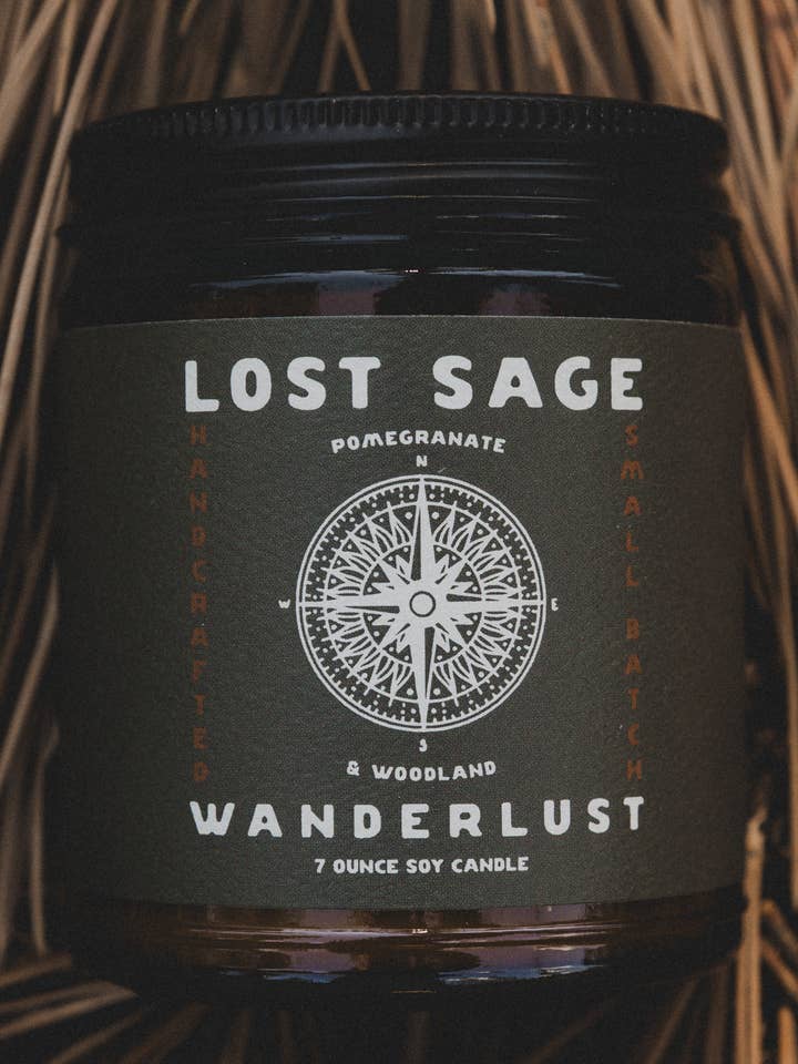 Wanderlust - Vela de soja para venta al por mayor de Lost Sage