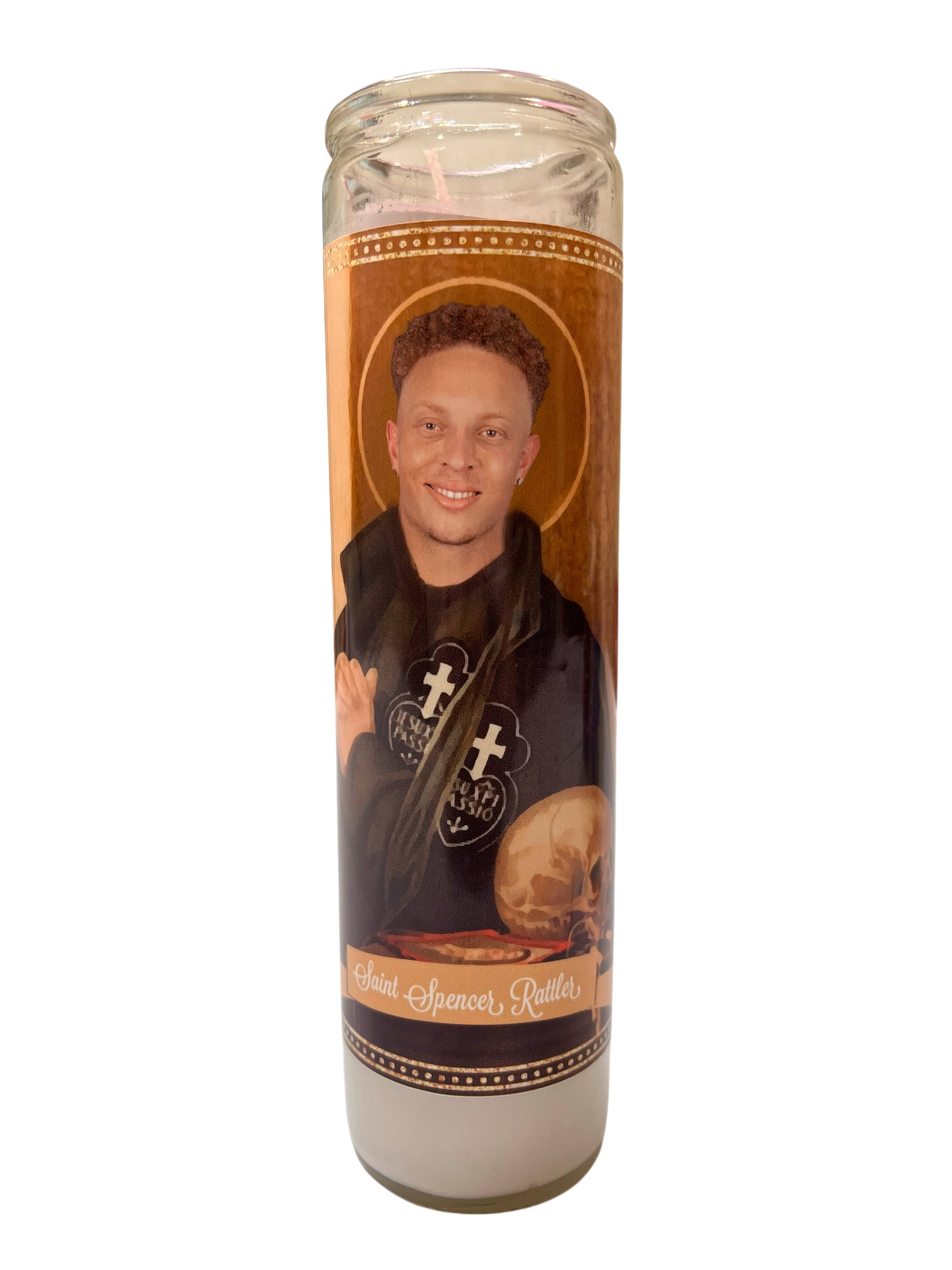The Luminary and Co. - Wholesale Votive Candle - Spencer Rattler Devotional Prayer Saint Candle
