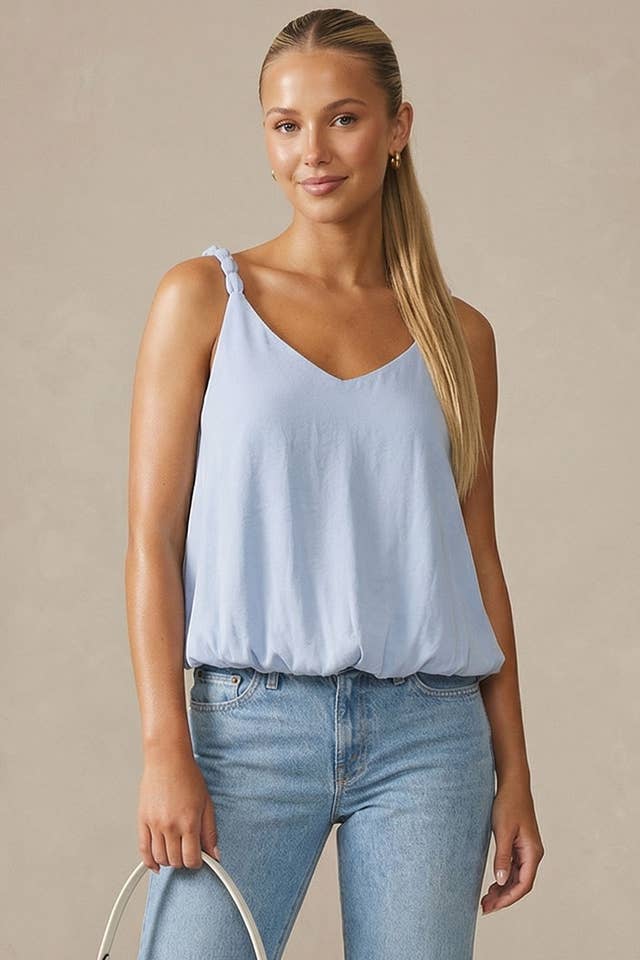 Naked Zebra - Wholesale Tank Top - Women's - Billowy Strap Accent Tank Top15