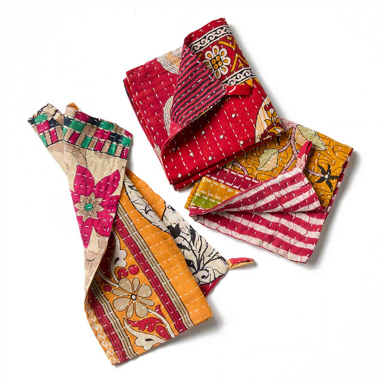 SERRV International - Vente Torchon - Torchons Kantha - Set de 32