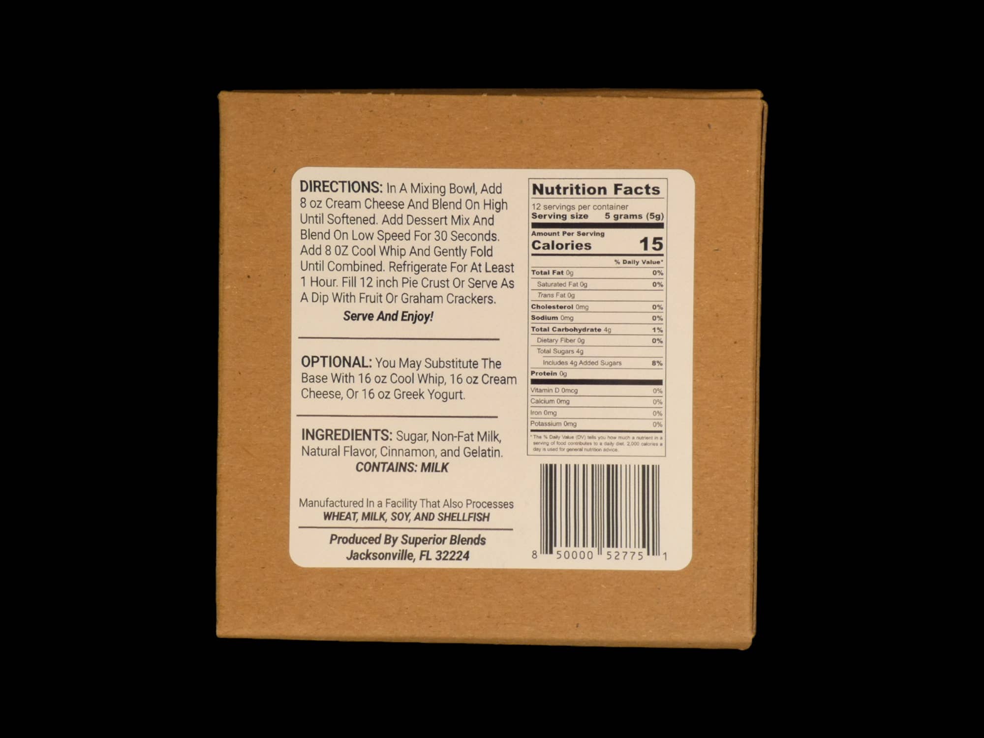 Superior Blends – Großhandel Dips – Apfelkuchen-Dessertmischung 1