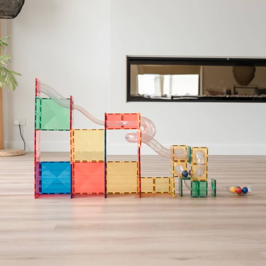 CONNETIX - Wholesale Building Set - Kids - CONNETIX Rainbow Ball Run Expansion Pack, 66 Pieces5