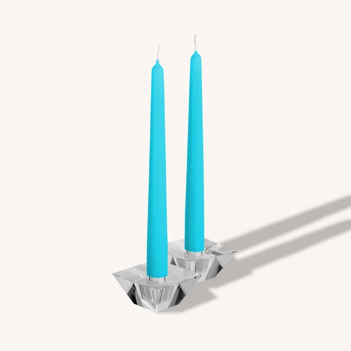Hyoola Candles - Wholesale Tapered Candle/Candlestick - Turquoise Taper Candles - 12 Inch - 12 Pack