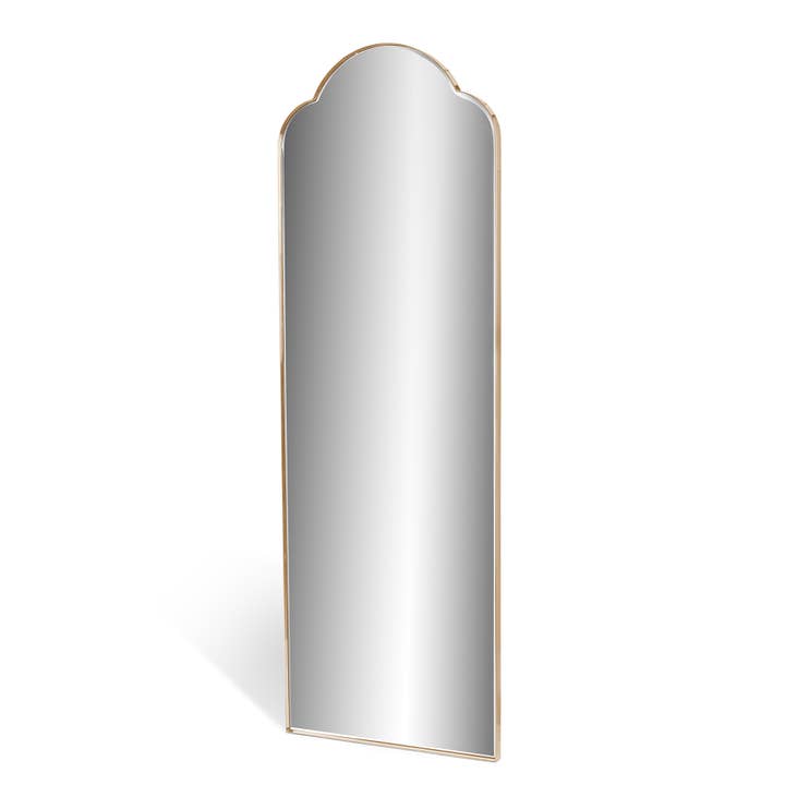 Island Manor Floor Mirror, Mirrored Silver for wholesale by Park Hill Collection