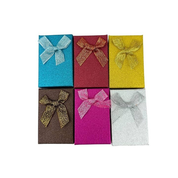 ZKY Wholesale - Wholesale Gift Box - 12pcs Ring Gift Box 3x2x1Jewelry Boxes with Ribbon1
