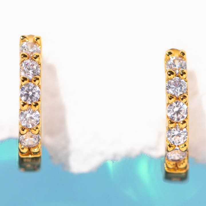 Créoles scintillantes pour bébé pour la vente par Girls Crew