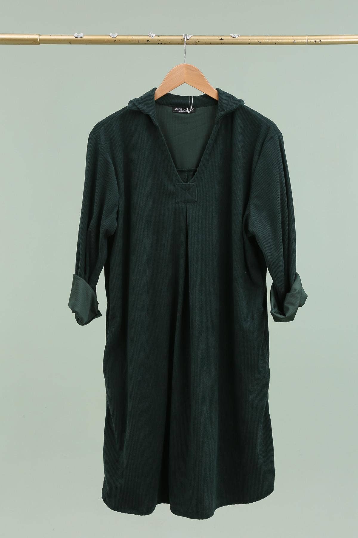 la maison des fibres naturelles - Wholesale Dress - Women's - Ribbed dress 8216 5% Elastane 20% Cotton 75% Polyester11