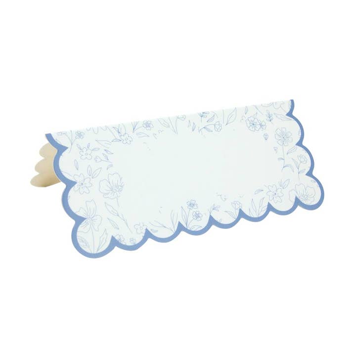 SEGNAPOSTO FESTONATI FIORE BLU X 8PCS per la vendita all'ingrosso da parte di Tim&Puce Factory