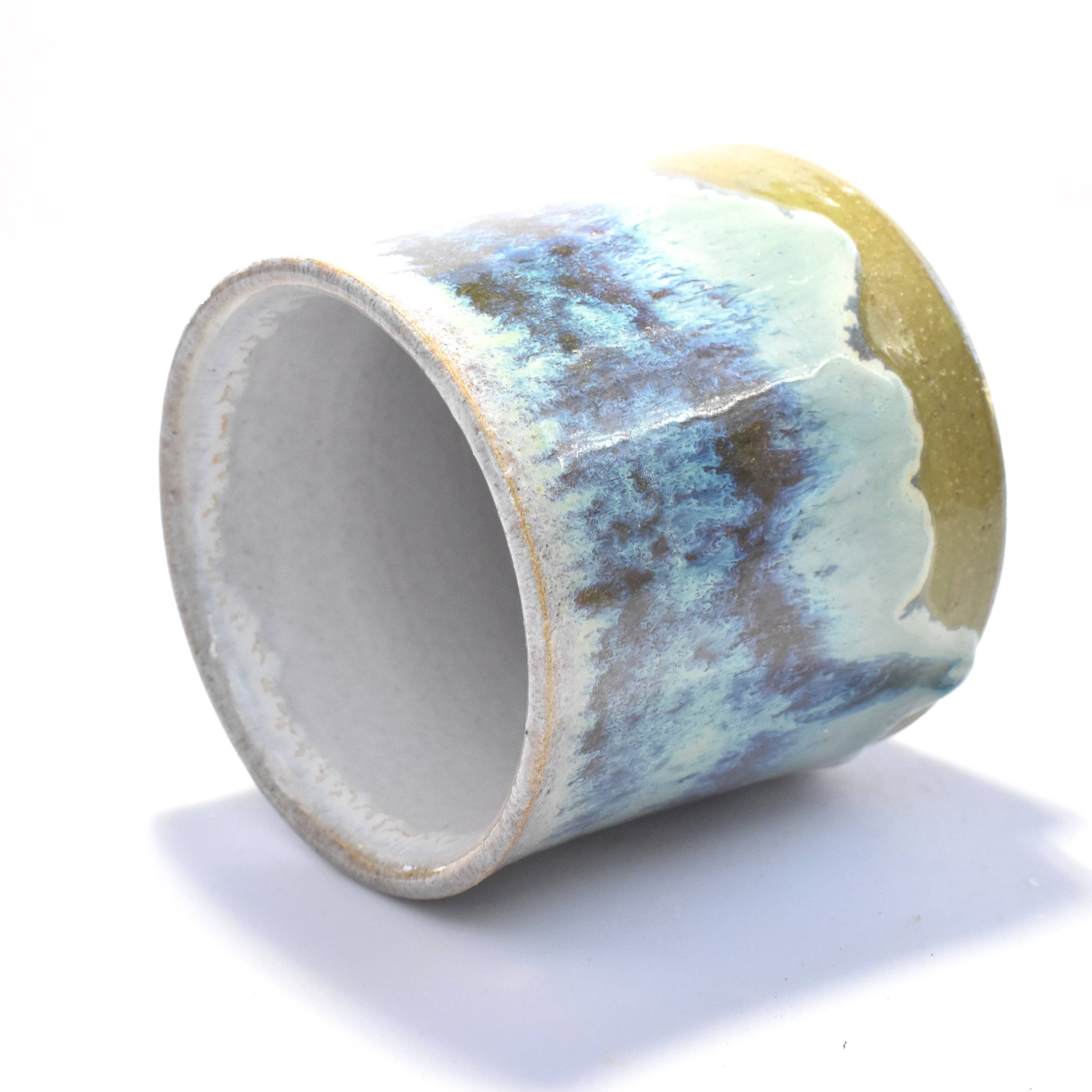 Ceramic Heights - Wholesale Coffee Mug - Drippy Ocean Tumbler3